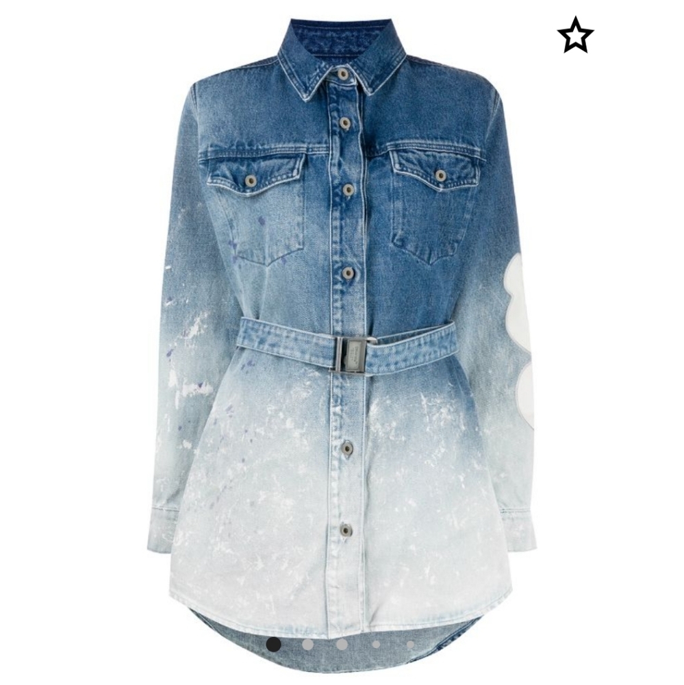 Off-White Jean Dress